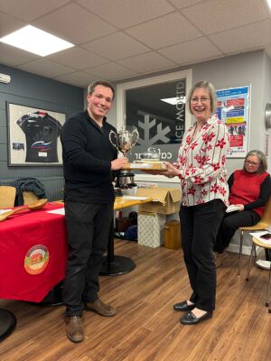 Presentation of Points Trophy and Heggie Stane (Leads and Seconds)